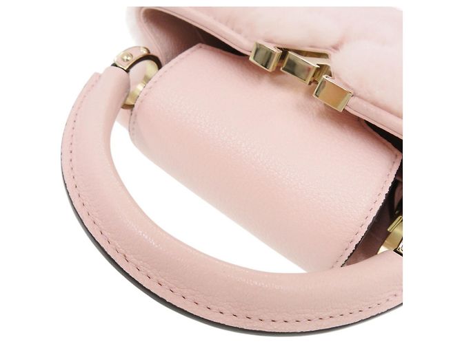 Borsa Louis Vuitton Capucines Mini IC Mink Pink Rosa - vista 7