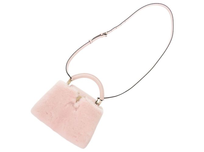 Borsa Louis Vuitton Capucines Mini IC Mink Pink Rosa - vista 8