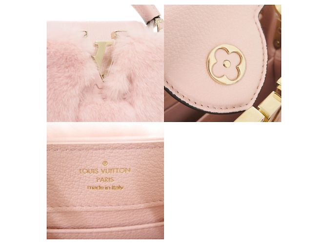 Borsa Louis Vuitton Capucines Mini IC Mink Pink Rosa - vista 9