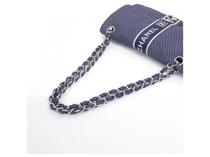 Borsa a Spalla Chanel Sport Line Blu navy - vista 6