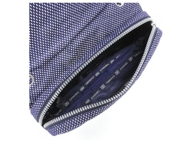 Borsa a Spalla Chanel Sport Line Blu navy - vista 7