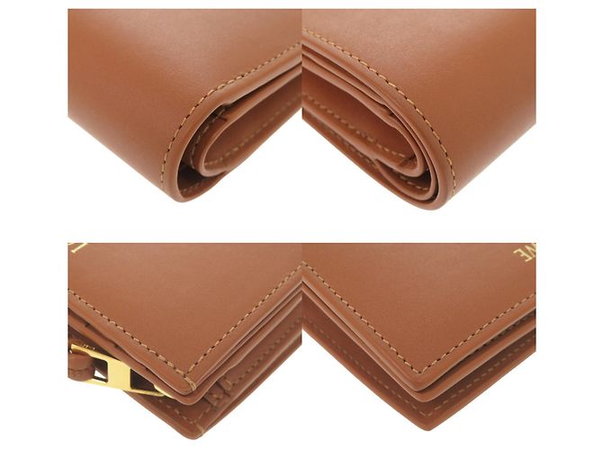 Cartera Compacta Loewe Daisy Knot Castaño - vista 4