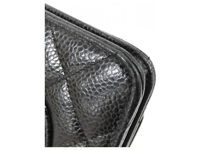 Portafoglio con catena Chanel Timeless Classic Line 33814 Nero Bordò - vista 3