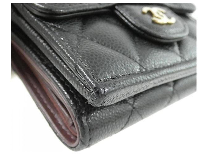 Cartera Chanel Timeless Classic Line AP0230 Negro Burdeos - vista 3