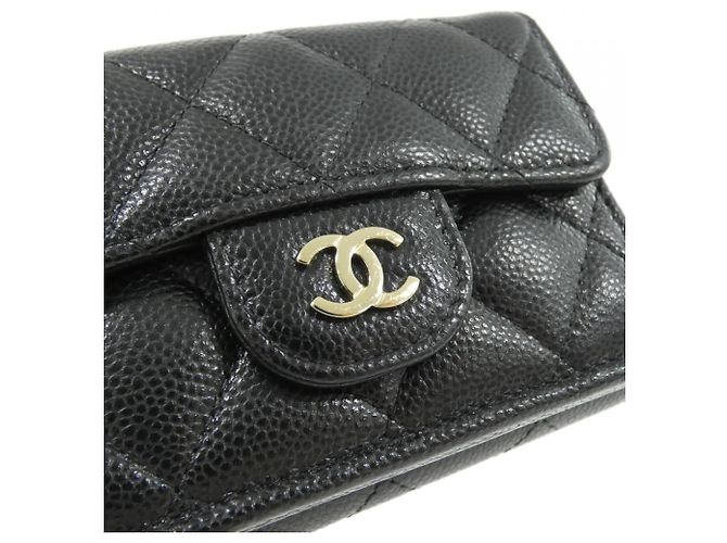 Cartera Chanel Timeless Classic Line AP0230 Negro Burdeos - vista 4