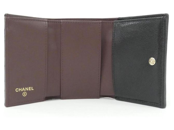 Cartera Chanel Timeless Classic Line AP0230 Negro Burdeos - vista 5
