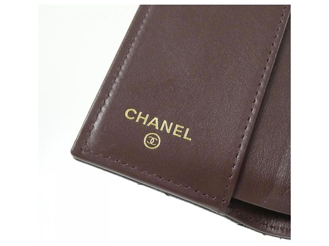 Cartera Chanel Timeless Classic Line AP0230 Negro Burdeos - vista 6