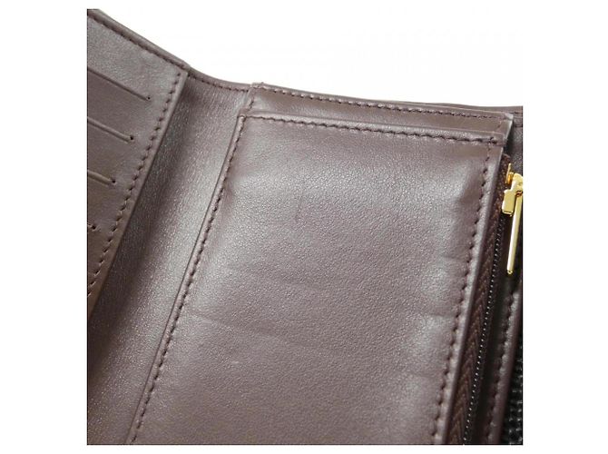Cartera Chanel Timeless Classic Line AP0232 Negro Burdeos - vista 6