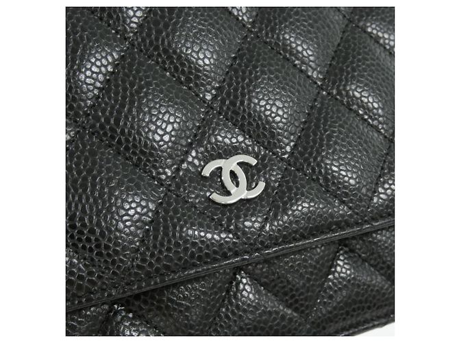 Catena per portafoglio Chanel Timeless Classic Nero Bordò - vista 4