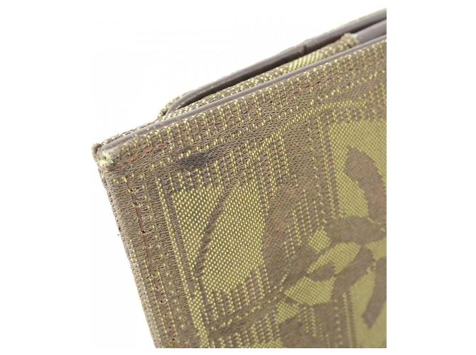 Cartera larga plegable Chanel Travel Line Caqui - vista 3