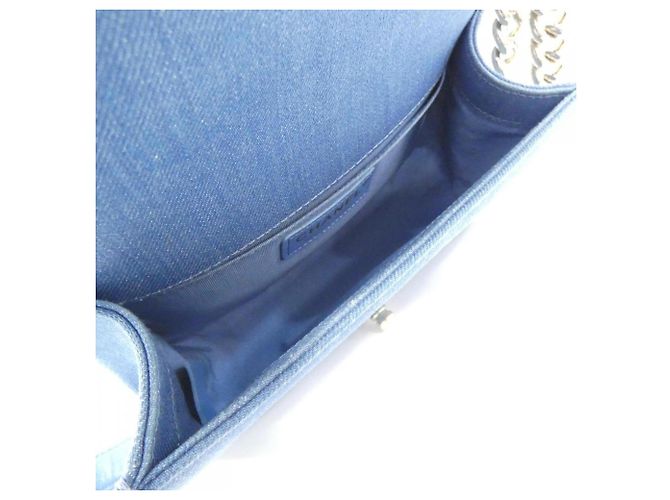Borsa a Spalla Chanel Boy Line 67085 Blu - vista 8