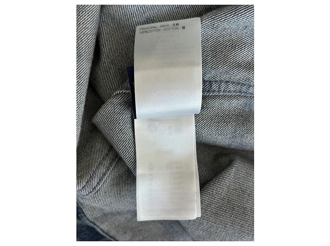 Camicia in denim Louis Vuitton Monogram Blu - vista 5