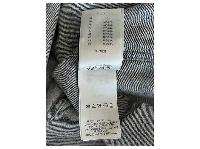 Camicia in denim Louis Vuitton Monogram Blu - vista 6