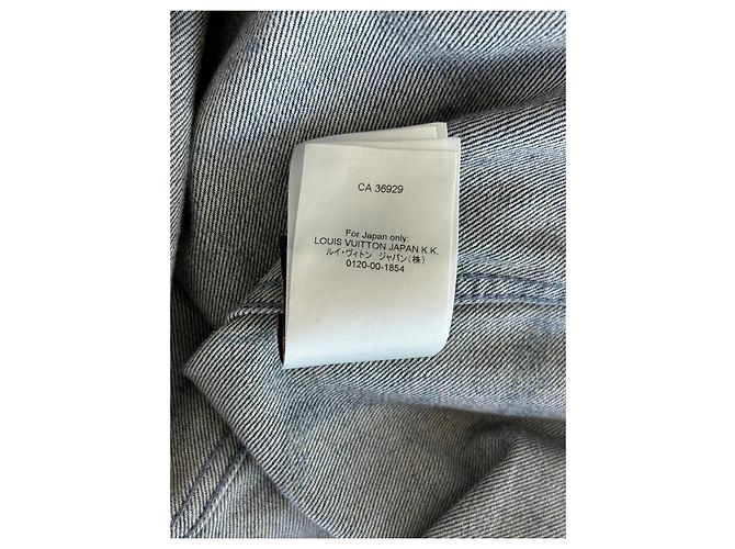 Camicia in denim Louis Vuitton Monogram Blu - vista 8