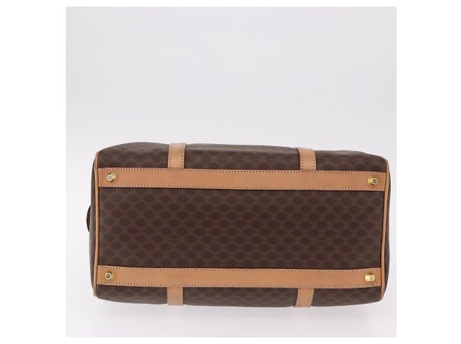 Céline Celine Vintage Macadam Boston in tela e pelle Marrone - vista 6