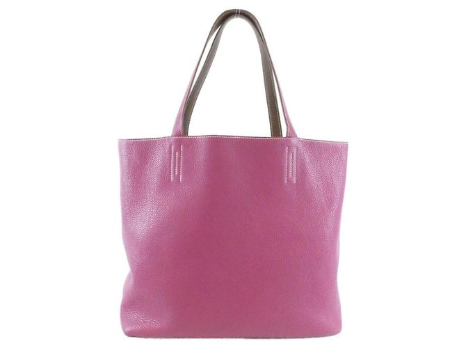 Hermès Borsa Hermes Double Sens in rosa - vista 2