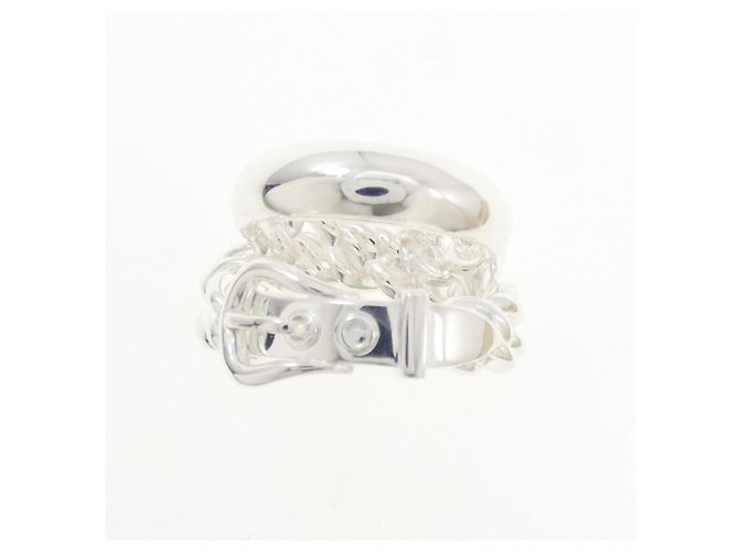 Hermès Boucles Sellier Inflexible Ring Silber - Ansicht 2