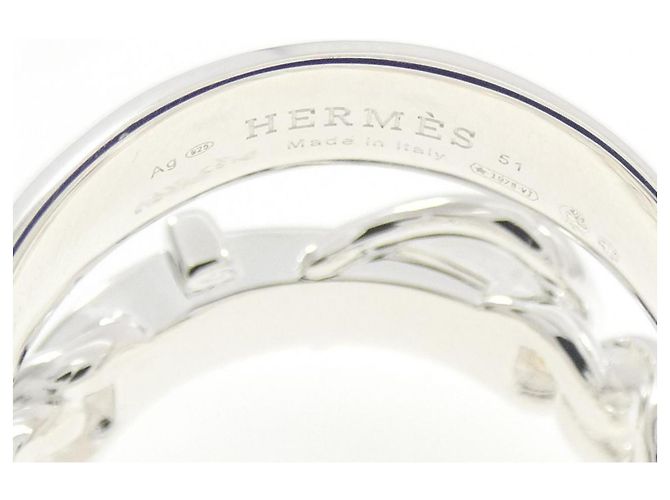 Hermès Boucles Sellier Inflexible Ring Silber - Ansicht 4