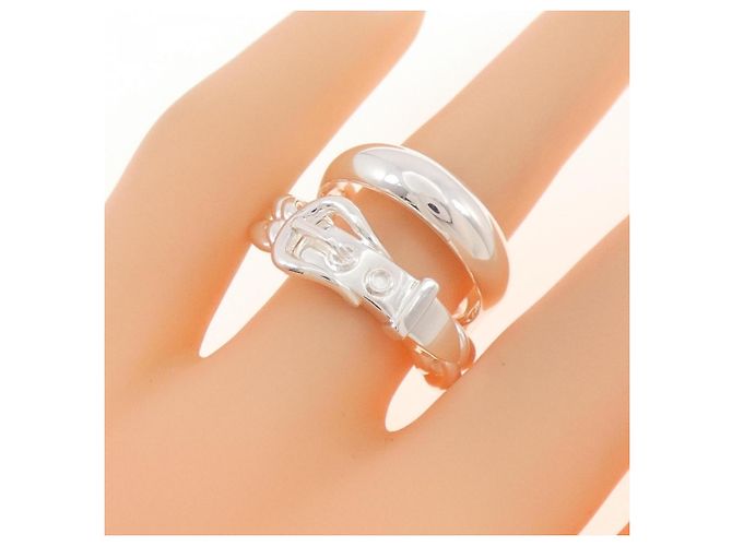 Hermès Boucles Sellier Inflexible Ring Silber - Ansicht 5