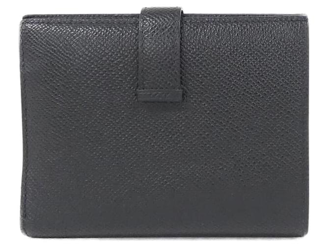 Cartera Compacta Hermès Bearn Negro - vista 2
