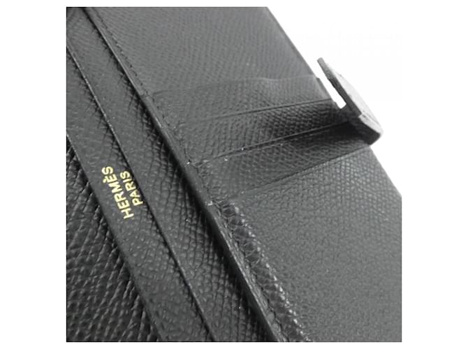 Cartera Compacta Hermès Bearn Negro - vista 8