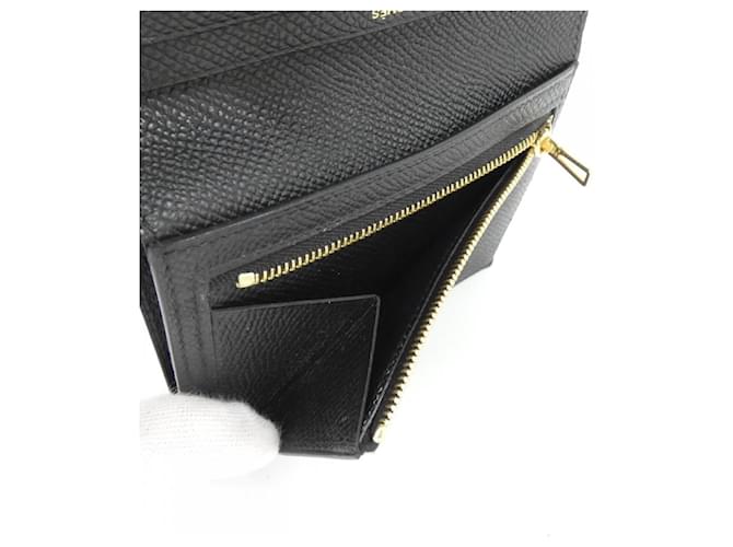 Cartera Compacta Hermès Bearn Negro - vista 9