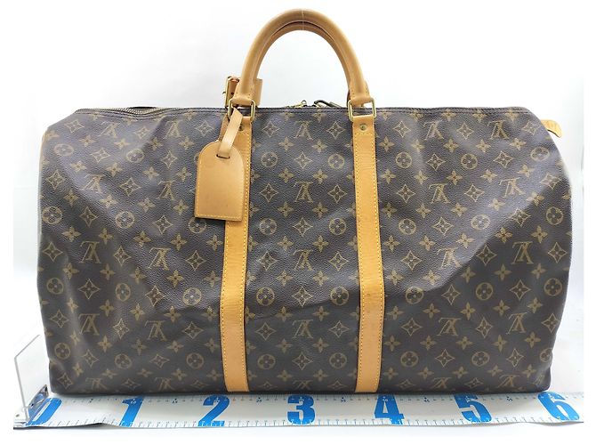 Louis Vuitton Keepall Monogram Canvas 60 Marrone - vista 2