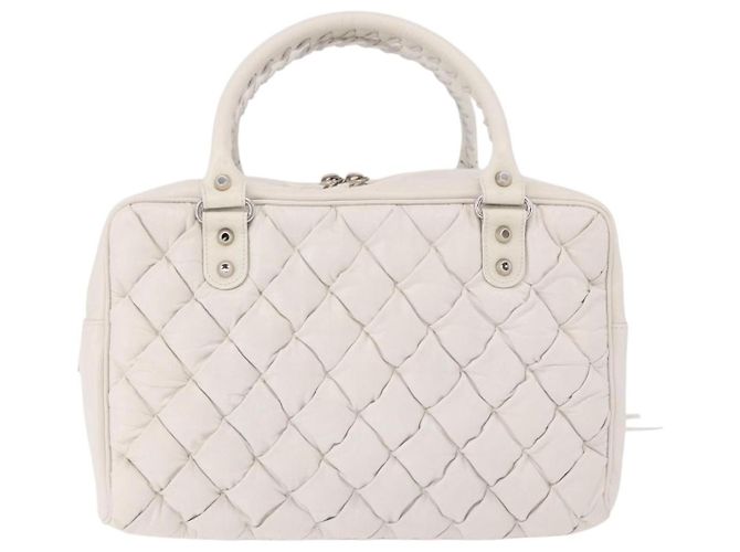 Balenciaga Matelasse Leather MM Bianco - vista 2