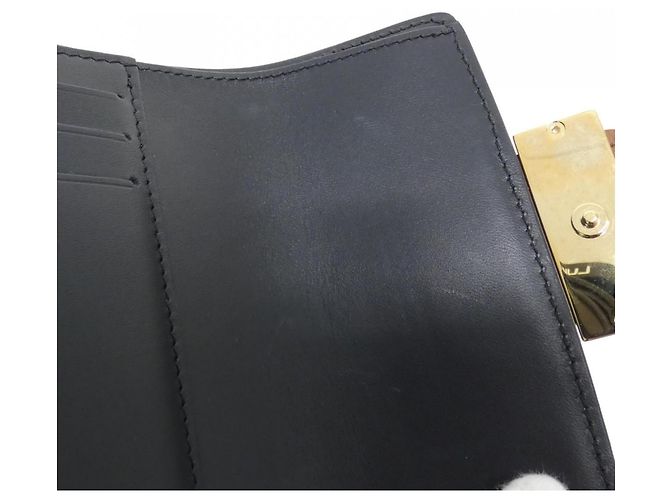 Louis Vuitton Monogram Portefeuille Dauphine Compact Wallet Castaño - vista 5