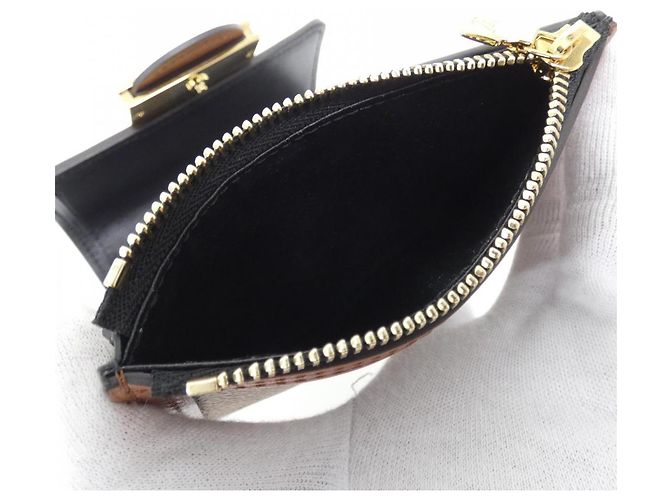 Louis Vuitton Monogram Portefeuille Dauphine Compact Wallet Castaño - vista 7