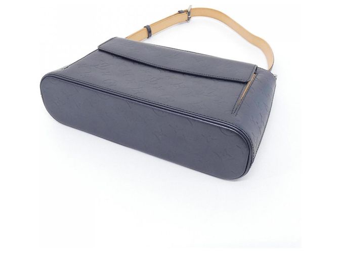 Borsa a tracolla Louis Vuitton Monogram Mat Alston M55125 Blu - vista 3