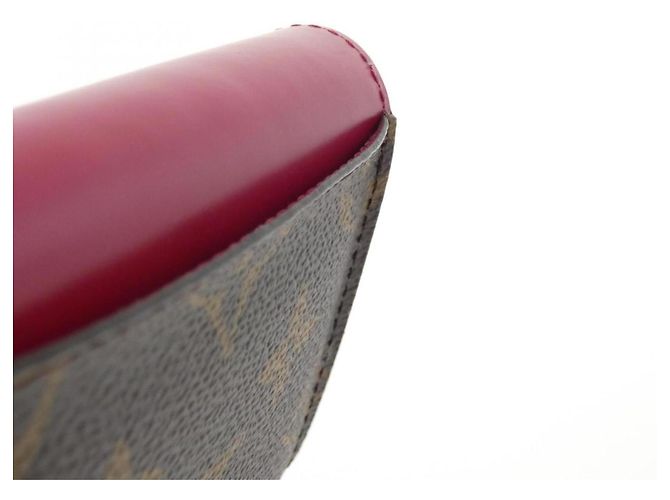Louis Vuitton Monogram Portefeuille Zoe M62932 Cartera Castaño Fucsia - vista 3