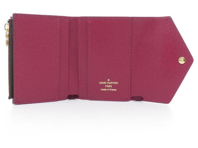 Louis Vuitton Monogram Portefeuille Zoe M62932 Cartera Castaño Fucsia - vista 5