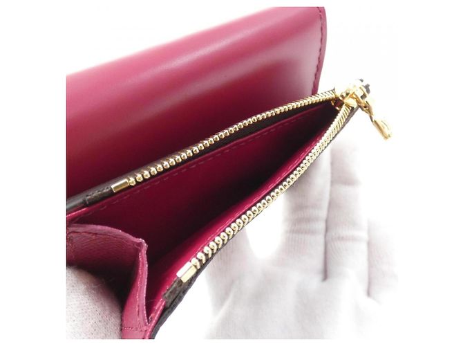 Louis Vuitton Monogram Portefeuille Zoe M62932 Cartera Castaño Fucsia - vista 7