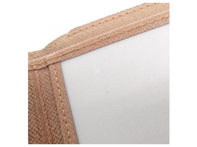 Cartera Louis Vuitton Monogram Porte Papier Zip Castaño - vista 7