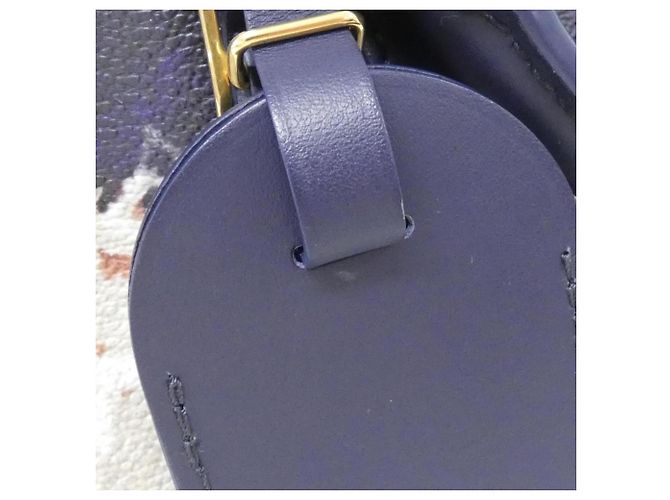 Louis Vuitton Monogram Bleach Keepall Bandoulière 25cm Nero Blu - vista 4