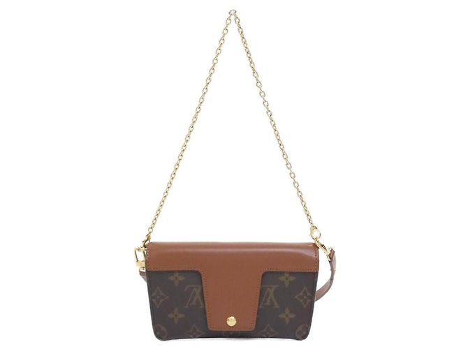 Borsa a tracolla Louis Vuitton Monogram Padlock On Strap Marrone Caramello - vista 2