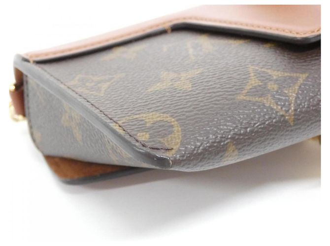 Borsa a tracolla Louis Vuitton Monogram Padlock On Strap Marrone Caramello - vista 3