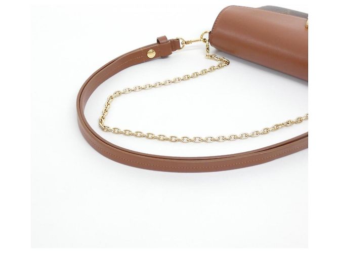 Borsa a tracolla Louis Vuitton Monogram Padlock On Strap Marrone Caramello - vista 6