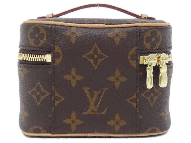 Pochette Louis Vuitton Monogram Nice Nano Marrone - vista 2