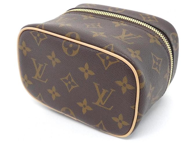 Pochette Louis Vuitton Monogram Nice Nano Marrone - vista 3