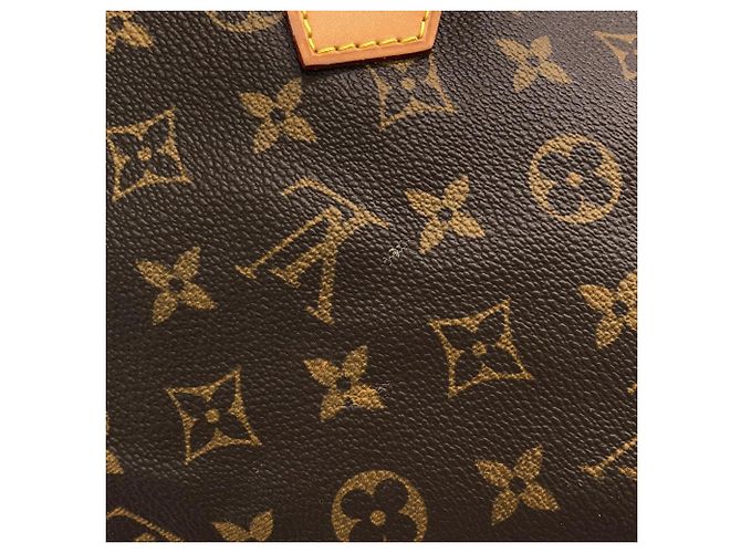 Borsa Boston Louis Vuitton Monogram Speedy 40cm Marrone - vista 3