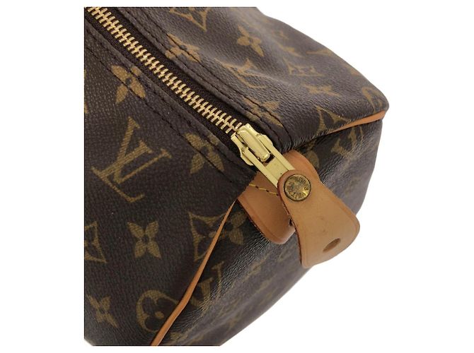 Borsa Boston Louis Vuitton Monogram Speedy 40cm Marrone - vista 4