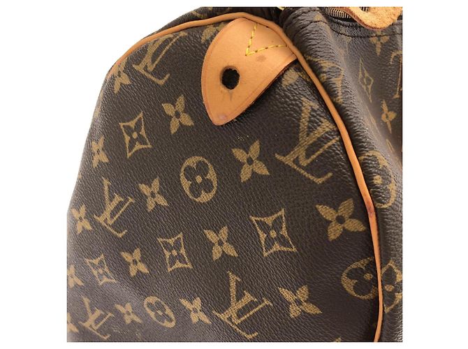 Borsa Boston Louis Vuitton Monogram Speedy 40cm Marrone - vista 5