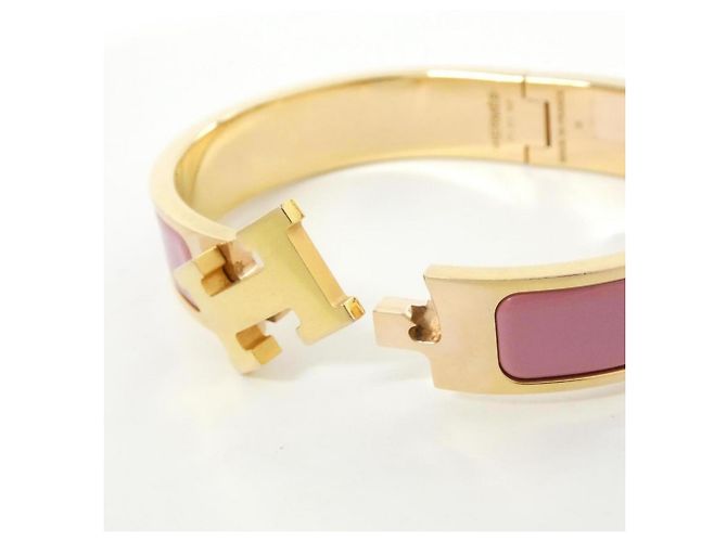 Hermès Click H PM Charm Armband Hermes Pink Golden - Ansicht 4