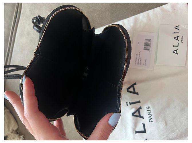 Alaïa Le Coeur borsa a cuore stampa leopardata Nero Stampa leopardo - vista 6