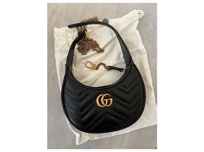 Gucci Marmont Mini borsa a tracolla nera Nero - vista 2