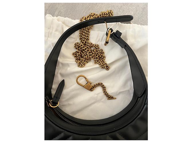 Gucci Marmont Mini borsa a tracolla nera Nero - vista 4