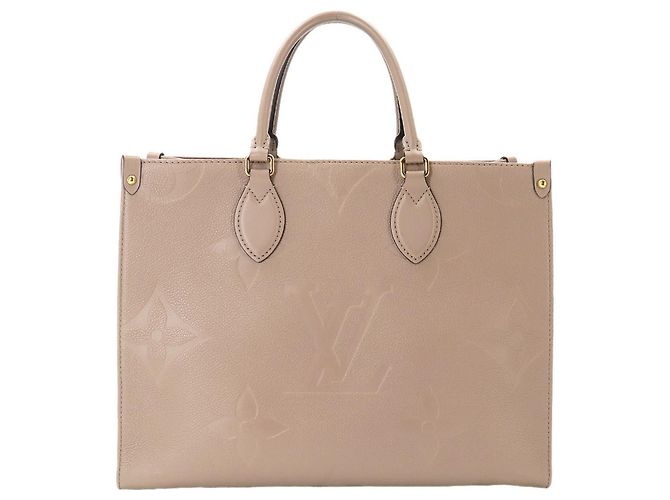 Borsa Tote Louis Vuitton Onthego MM Monogram Empreinte Grigio - vista 2