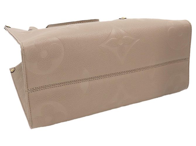 Borsa Tote Louis Vuitton Onthego MM Monogram Empreinte Grigio - vista 4